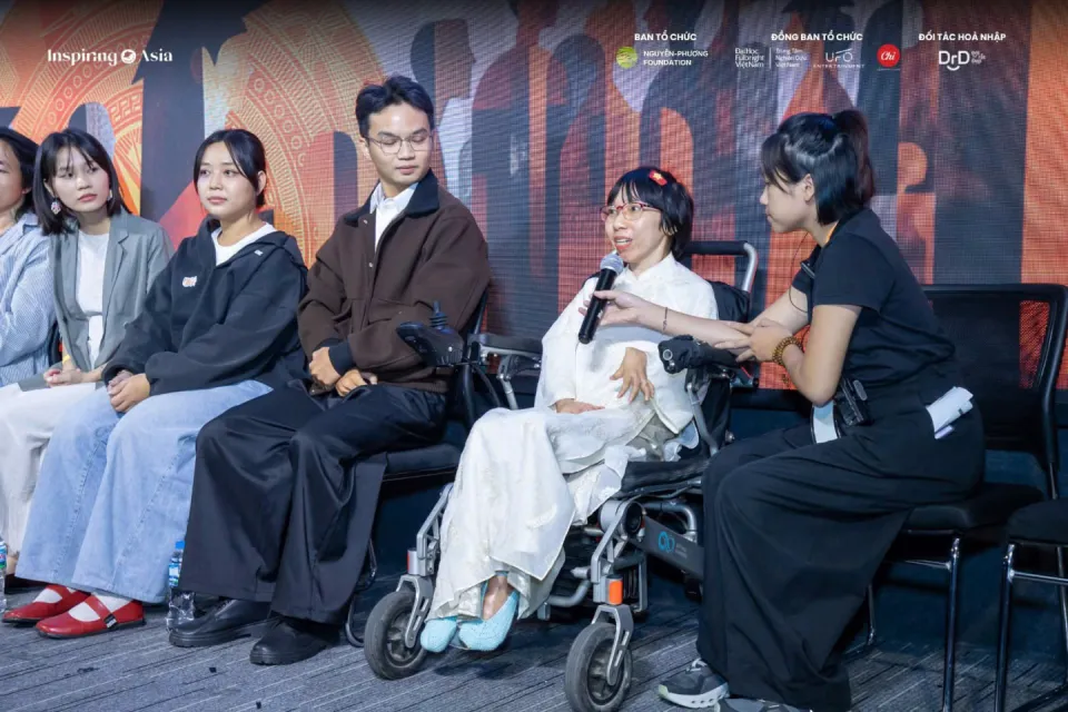 Thanh Thanh tại buổi chia sẻ